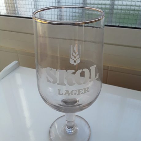 (7) (CK11007) Skol Lager Glass.25cm High.5.00 euros.
