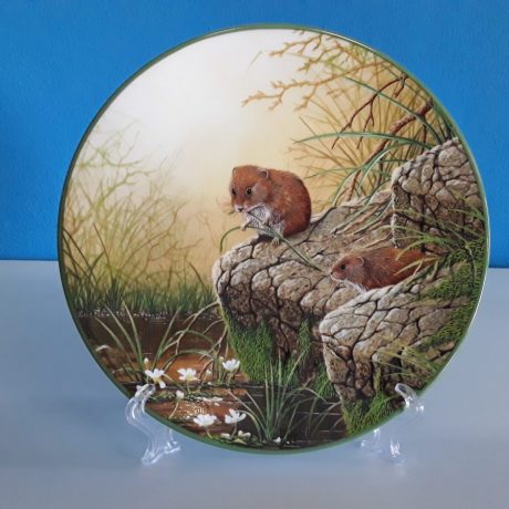 (56) (CK06056) (Foraging Bank Voles).Rollisons Portraits Of Nature.Limited Edition Fine Porcelain Decorative Plate. 25.00 euros.