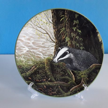 (61) (CK06061) (The Badger On His Evening Prawl).Rollisons Portraits Of Nature.Limited Edition Fine Porcelain Decorative Plate.25.00 euros.