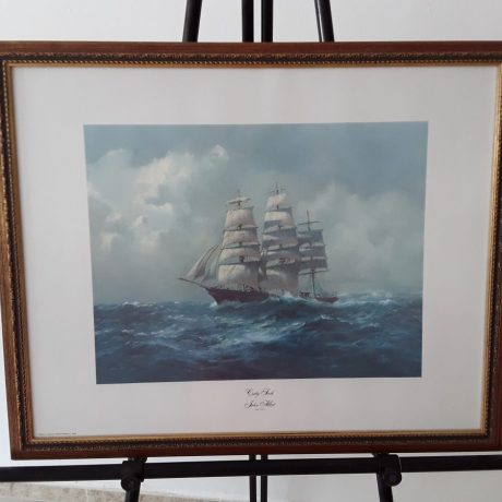 (123) (CK14123) John Allcot Print Of A Sailing Ship.57cm x 69cm.25.00 euros.