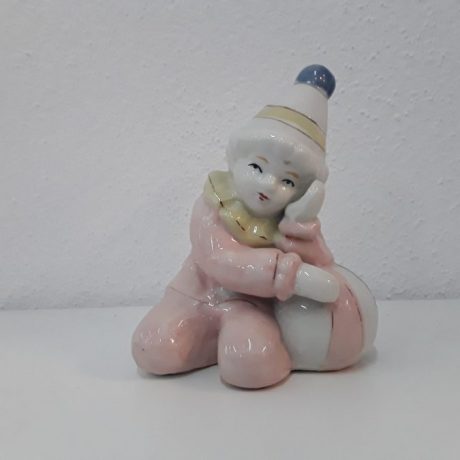 (CK07176) Glazed Ceramic Clown.12cm High.5.00 euros.www.casaking.es