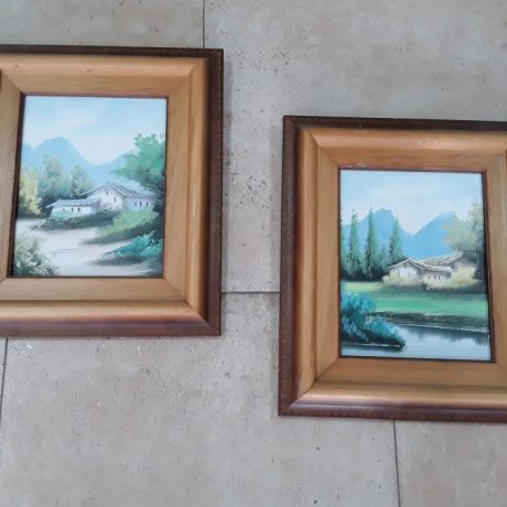 CK14041N Wooden Framed Countryside Paintings 31cm x 36cm 20 euros