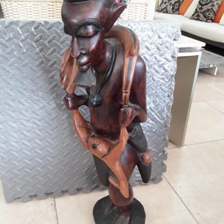 CK11030N Hand Carved Wooden African Sculpture 70cm High 49 euros