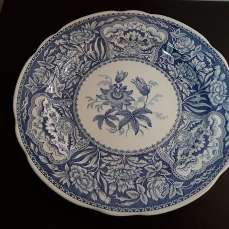 CK06049N Vintage Spode Blue Room Collection Blue and White Dinner Plate Floral English Bone China 26,5cm Diameter 20 euros