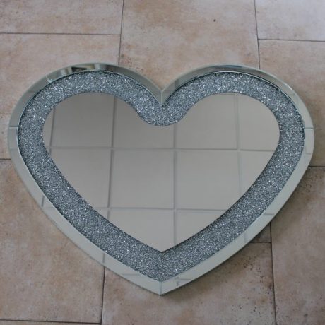 CK12006N Heart Shaped Designer Wall Mirror 90cm x 70cm 125 euros