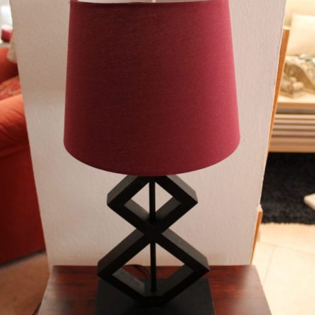 CK09031N Wooden Base Table Lamp 56cm High 20 euros