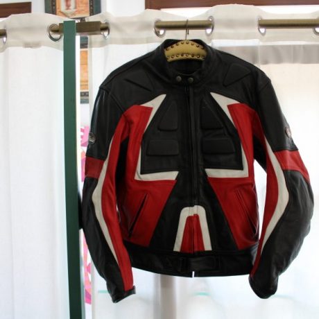 CK13016N Veco Motor Cycle Leather Jacket Medium Size 74 euros