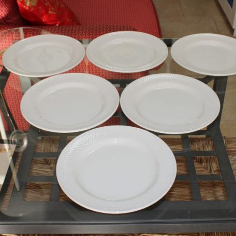 CK06033N Six Matching Ceramic Dinner Plates 25cm Diameter 4 euros