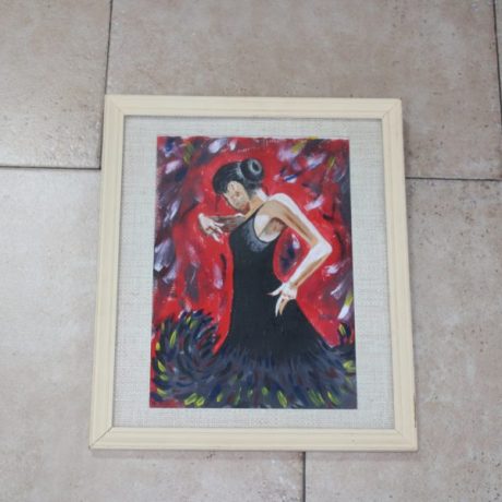 CK14076N Framed Spanish Dancer Print 38cm x 32cm 6 euros