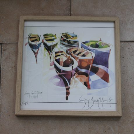 CK14022N Signed And Framed Water Colour 32cm x 32cm 12 euros
