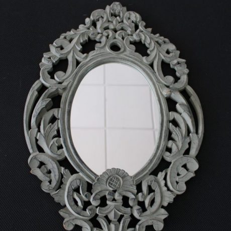 CK12015N Ornate Oval Wooden Mirror 59cm High 40cm Wide 20 euros
