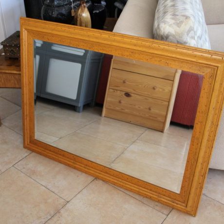 CK12019N Wooden Framed Beveled Mirror 110cm x 79cm 79 euros