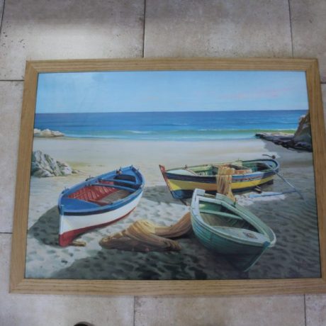 CK14146N Framed Oil Painting On Canvas 87cm x 67cm 25 euros