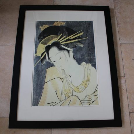 CK14204N Framed Japanese Geisha Lady Print 61cm x 81cm 29 rirff