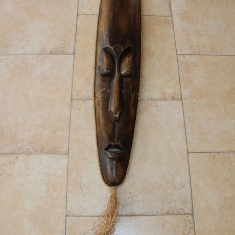 CK21034N Hand Carved African Wooden Face Mask 130cm Long 20cm Wide 18 euros
