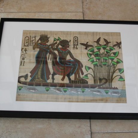 CK14065N Framed Egyptian Cloth Art 52cm 72cm 26 euros