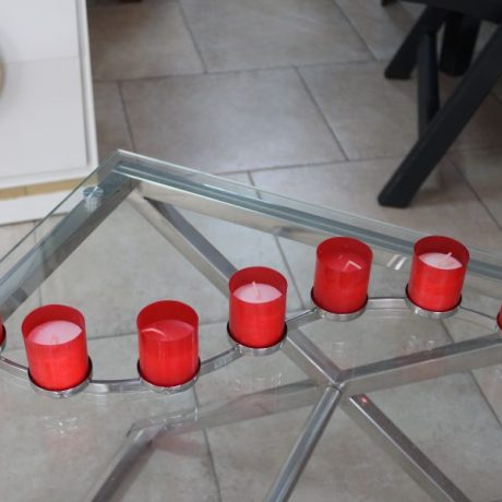CK13049N Metal Candle Holder 55cm Long 8 euros