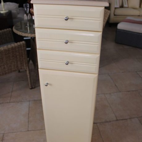 CK04025N Marble Top Wooden Bathroom Cabinet 120cm High 38cm Wide 36cm Deep 59 euros