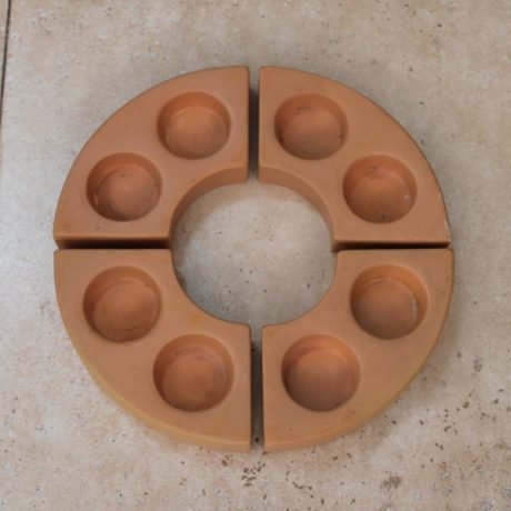 CK07237N Sectional Ceramic Tea Light Holder23cm Diameter 4 euros