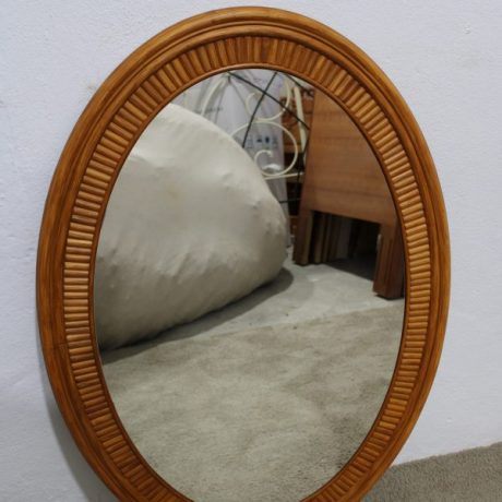 CK12040ST Bamboo Framed Oval Mirror 74cm x 104cm 39 euros