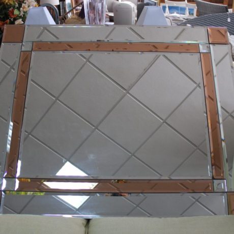 CK12041N Two Tone Sectional Beveled Wall Mirror 91cm x 111cm 125 euros