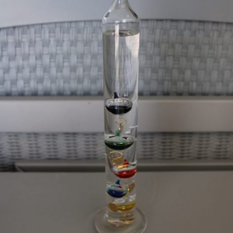 CK13121N Galileo Glass Tube Thermometer 29cm High 6 eyrros