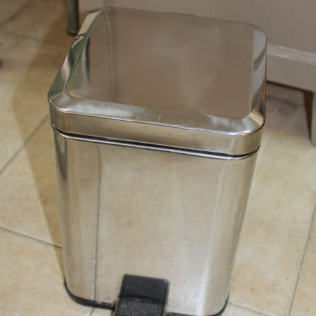 CK13225N Chrome Plated Pedel Bin 20cm x 20cm 30cm High