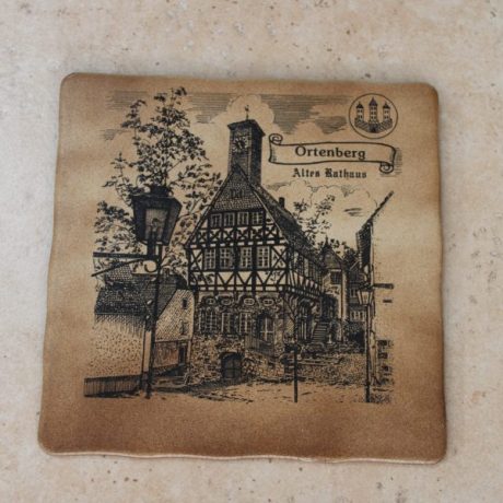 CK14182N Ceramic Wall Plaque Ortenberg 20cm x 20cm 3 euros