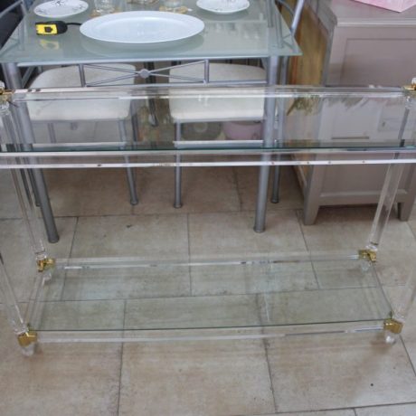 CK17015N Prepex Framed Two Tier Console Table 77cm High 34cm Deep 120cm Long 89 euros