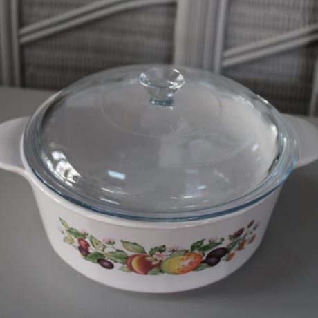 CK07146N Ceramic Glass Top Casorole Dish 21cm Diameter 11cm High 6rutod