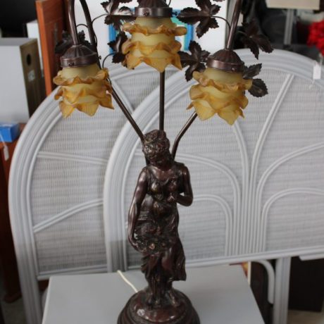 CK09127N Art Deco Style Resin Table Lamp 83cm High 69 euros