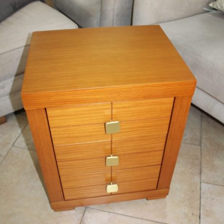 CK04045N Three Drawer Wooden Single Bedside Cabinet 58cm High 37cm Deep 46cm Wide 34 euros