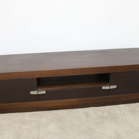 CK04047ST Wooden TV Cabinet Leather Fronted Doors 200cm Long 60cm Deep 54c High 179 euros