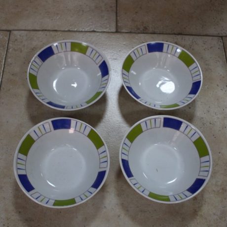 CK07242N Four Matching Ceramic Bowls 15cm Diameter 6cm High 2 euros