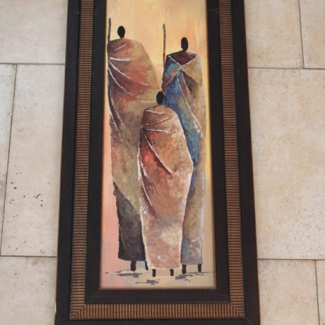 CK14243N Afican Themed Framed Print 42cm x 87cm 16 euros