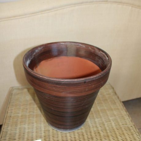 CK07059N Ceramic Glazed Planter 25cm High 26cm Diameter 6 euros