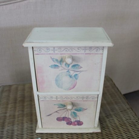 CK10032N Minuture Wooden Set Of Drawers 19cm Wide 27cm High 11cm Deep 12 euros