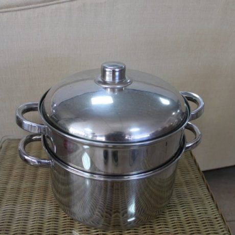 CK13022N Stainless Steel Cooking Pan Set 25cm Diameter 24cm High 16 euros