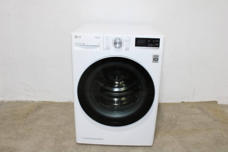 CK19011N LG RH90V9AVHN Independent Front Load Dryer 9 kg A+++ White Auto Cleaning Condenser 59,5cm Wide 60cm Deep 85cm High 299 euros
