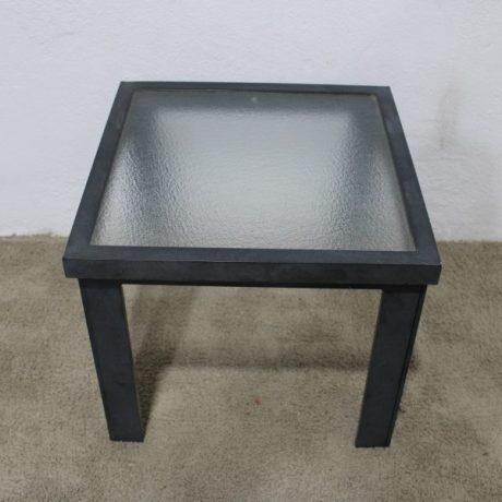 CK23009ST Metal Framed Glass Top Patio Side Table 50cm x 50cm 43cm High 20 eurs