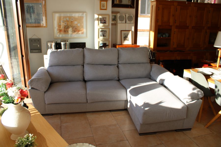 CK15018N L Shaped Sofa Adjustable Headrests Extendable Seat Cushions 240cm Long Chaise 180cm Long 499 euros