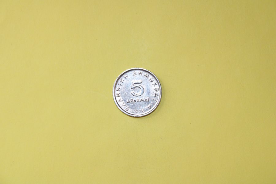 19 1978 1984 5 Drachmes Coins Greece Aristotle 6 Euros EACH