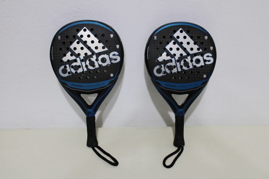 CK28035N Two Matching Adidas Essnova Carbon CTRL 3.0 High Performance Padel Rackets 48 euros