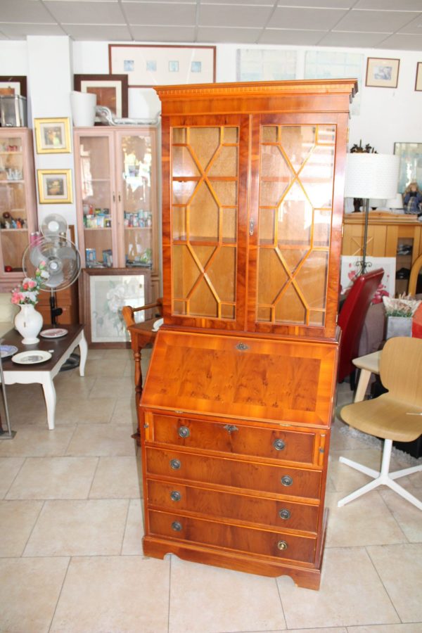 CK10042N English George III Style Mahogany Secretary Bookcase From The United Kingdom 45cm Wide 200cm High 45cm Deep 199 eurod