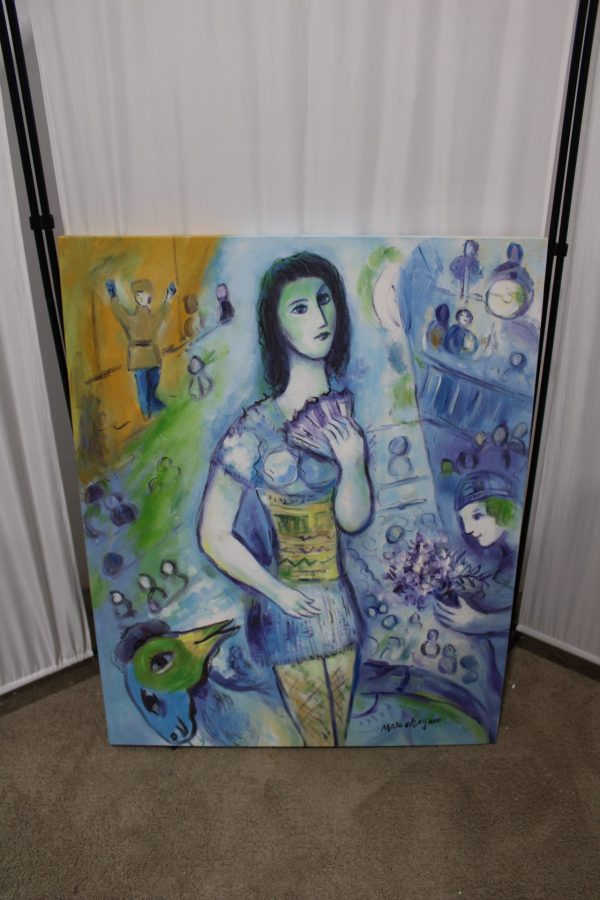 CK14199ST Canvas Oil Painting Replication Of The Circus Giclee Fascimille By Marc Chagail 80cm x 100cm 79 euros
